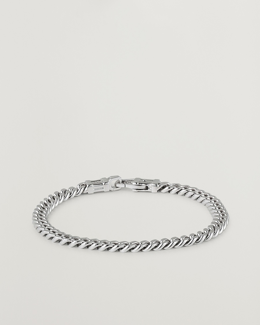 Herren | New Nordics | Tom Wood | Curb Bracelet L Silver