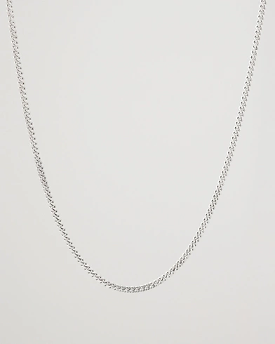 Herren | New Nordics | Tom Wood | Curb Chain M Necklace Silver