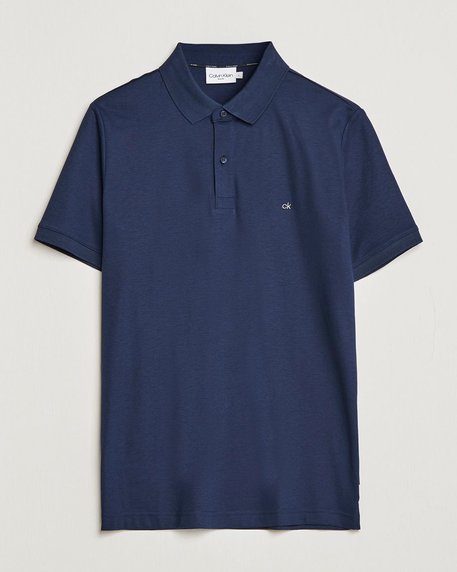 Herren | | Calvin Klein | Liquid Touch Slim Fit Polo Navy