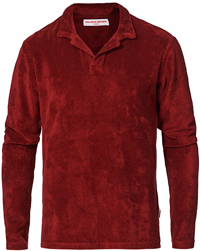 |  Terry Long Sleeve Polo Mulberry