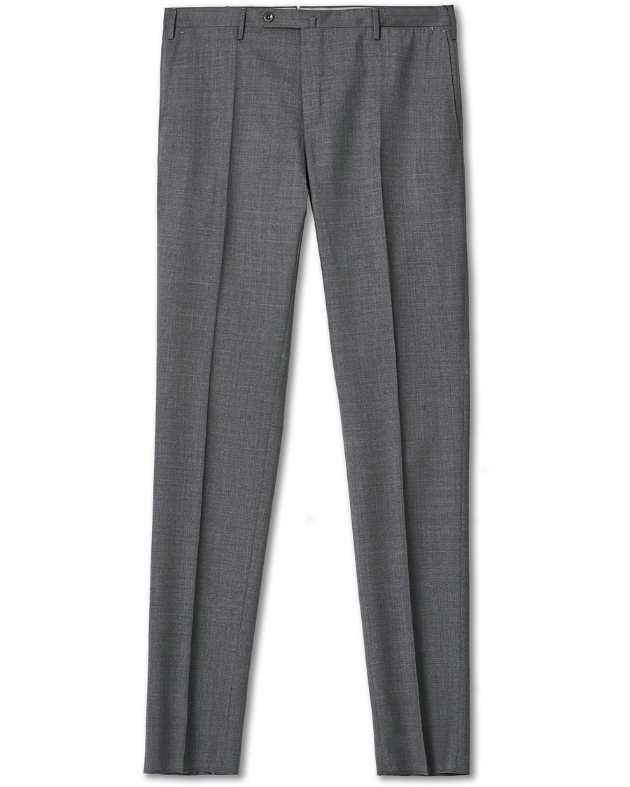  Slim Fit Super 130s Wool Trousers Medium Grey