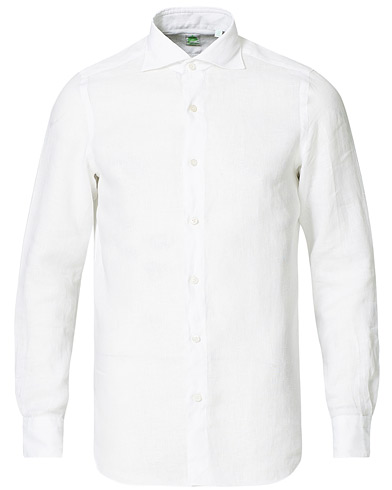Herren |  | Finamore Napoli | Tokyo Washed Linen Shirt White