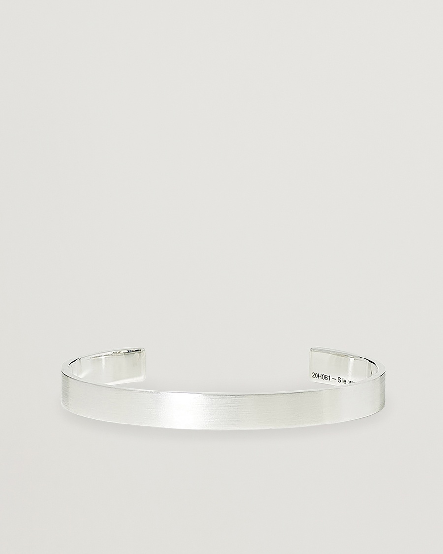 LE GRAMME Ribbon Bracelet Brushed Sterling Silver 21g – Silber