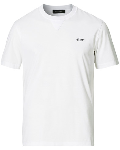 Herren | T-Shirt | Ermenegildo Zegna | Short Sleeve Logo Tee White