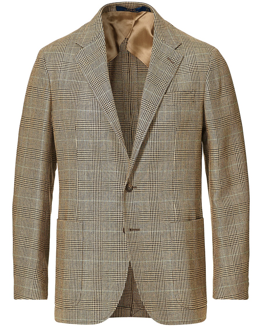  Wool Sportcoat Brown/Tan Glen Plaid
