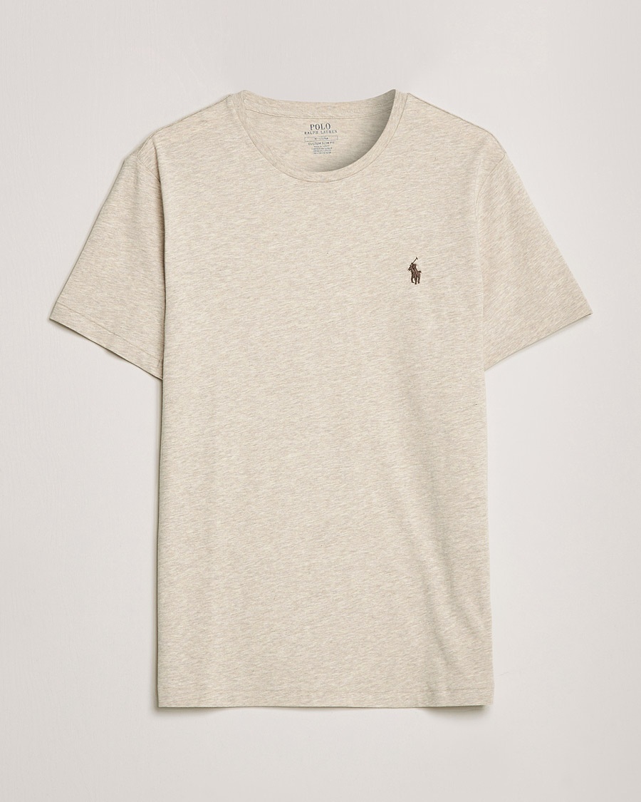 Polo Ralph Lauren Crew Neck T-Shirt Expedition Dune Heather – Beige