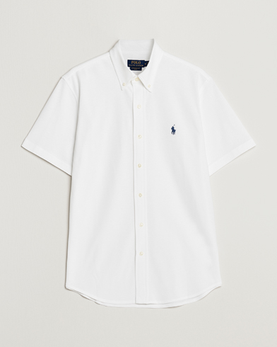 Herren | Polohemden | Polo Ralph Lauren | Featherweight Mesh Short Sleeve Shirt White
