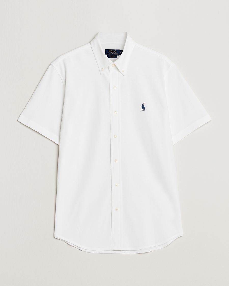 Polo Ralph Lauren Featherweight Mesh Short Sleeve Shirt White – Weiß