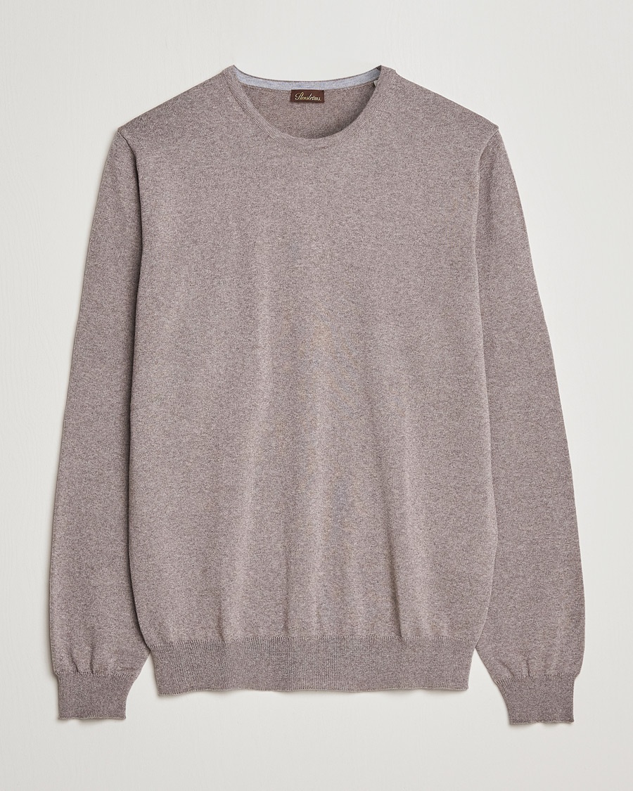 Stenströms Merino Crew Neck Mud Brown