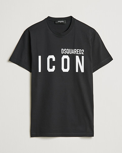 Herren | Schwartze t-shirts | Dsquared2 | Icon Logo Tee Black