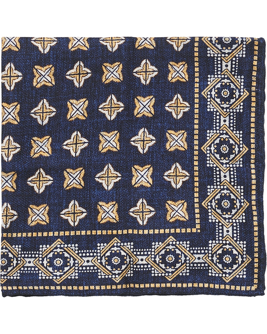  Dotted Pocket Square Blue