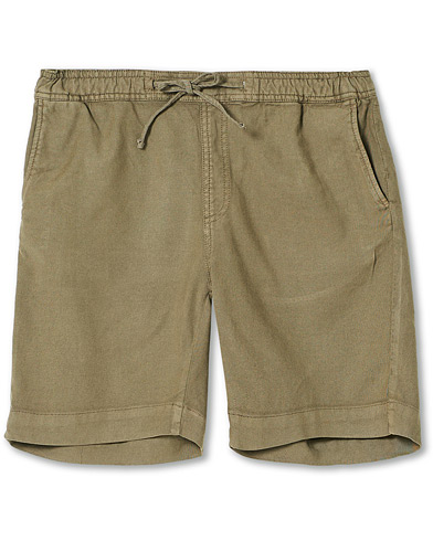 Herren | Leinenshorts | Morris | Winward Linen Drawstring Shorts Olive