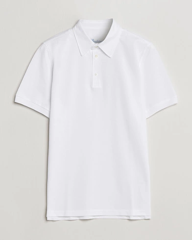 Herren | Stenströms | Stenströms | Cotton Polo Shirt White