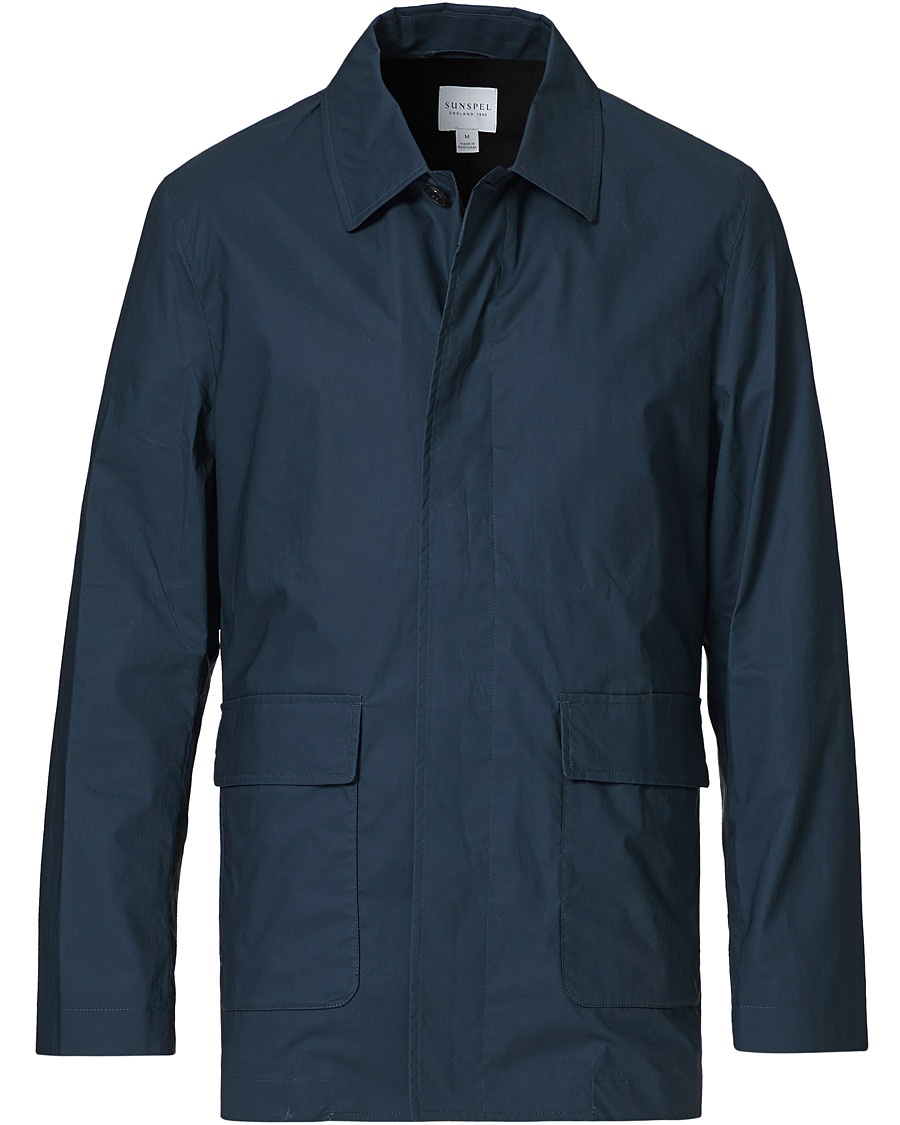  Waxed Cotton Jacket Navy