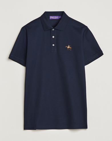 Herren |  | Ralph Lauren Purple Label | Mercerized Cotton Polo Chairman Navy