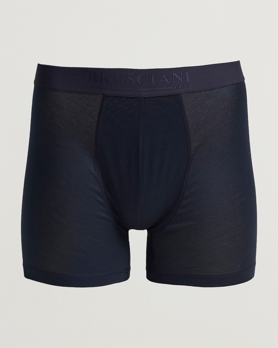 Herren | Trunks | Bresciani | Cotton Boxer Trunk Navy