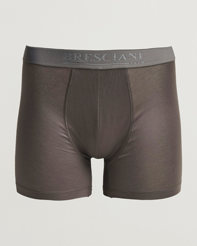 Herren | Bresciani | Bresciani | Cotton Boxer Trunk Grey