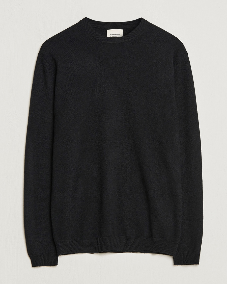  Cashmere Roundneck Black