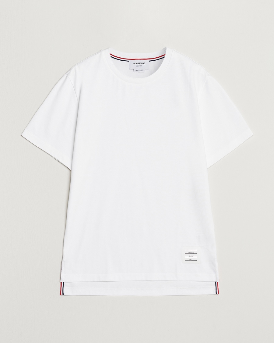 Herren | Weiße T-Shirts | Thom Browne | Relaxed Fit Short Sleeve T-Shirt White