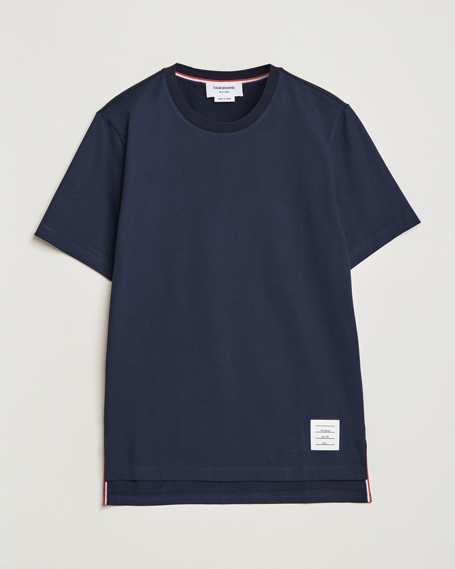 Thom Browne Relaxed Fit T-Shirt Navy – Blau