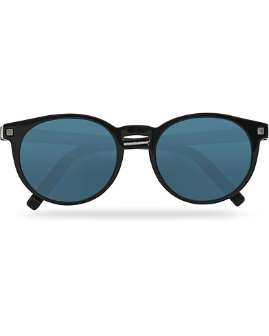 Herren | Sonnenbrillen | Ermenegildo Zegna | EZ0172 Sunglasses Shiny Black/Blue