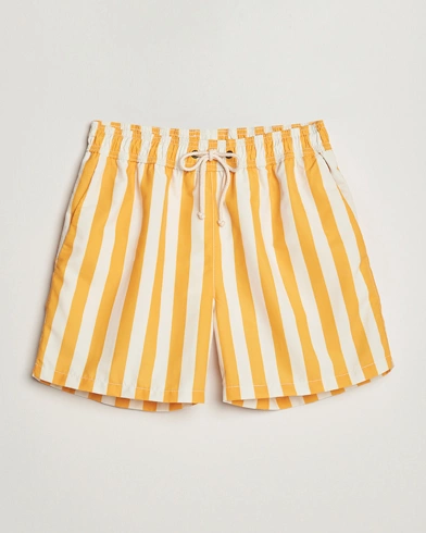 Herren | Summer | Ripa Ripa | Paraggi Striped Swimshorts Yellow/White