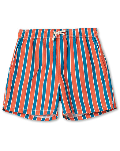 Herren |  | Ripa Ripa | Monterosso Striped Swimshorts Green/Orange