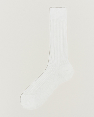 Herren | Socken | Bresciani | Cotton Ribbed Short Socks White