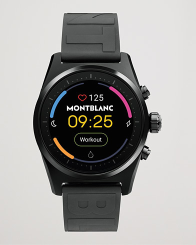Herren | Gummiband | Montblanc | Summit Lite Smartwatch Black Rubber Strap