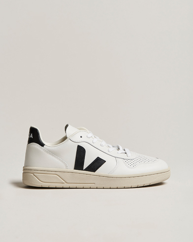Herren | Veja | Veja | V-10 Leather Sneaker Extra White/Black