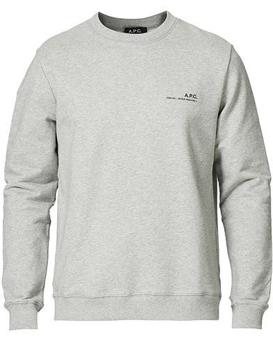 Herren | Graue Sweatshirts | A.P.C. | Item Crew Neck Sweatshirt Heather Grey