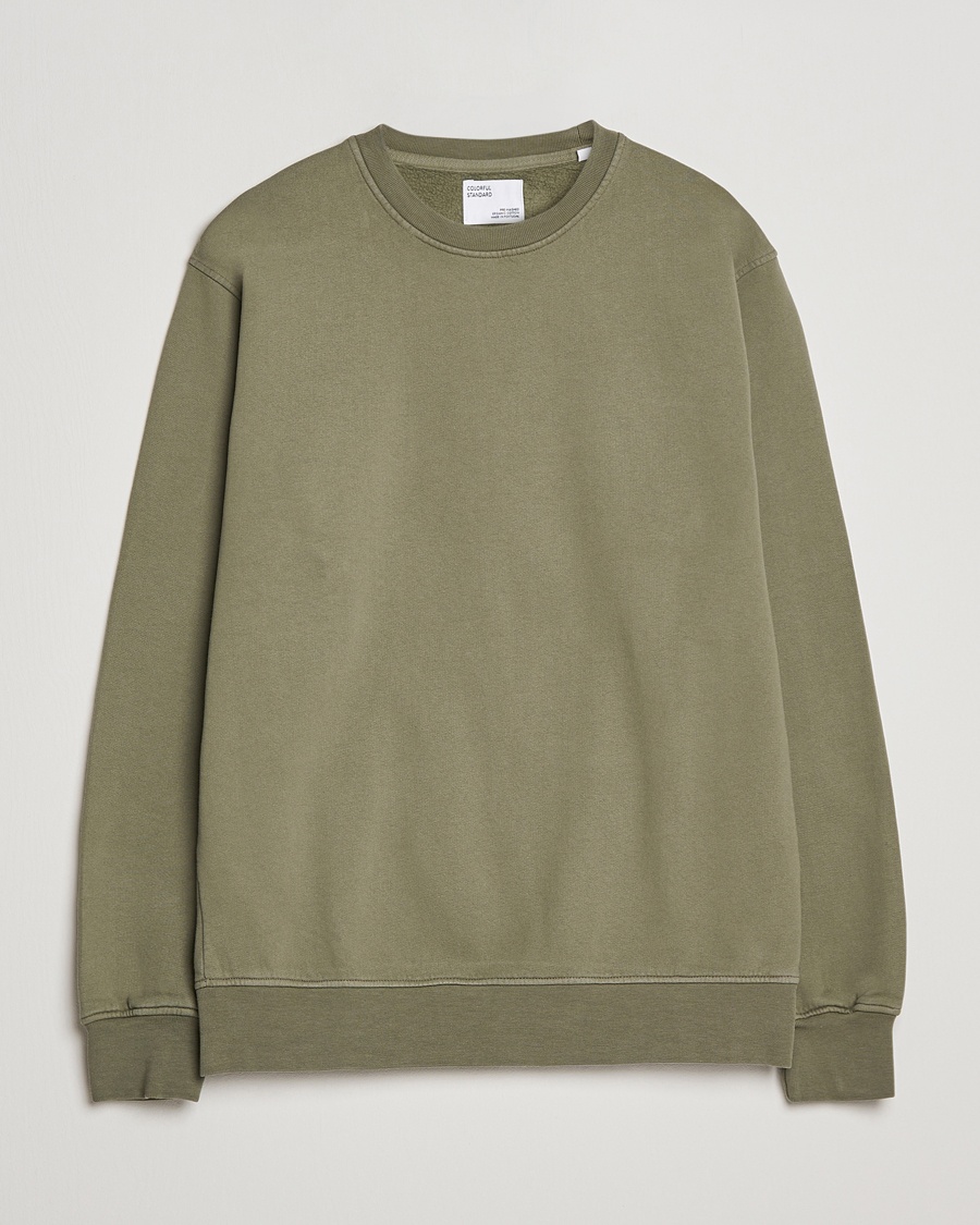 Colorful Standard Classic Organic Crew Neck Sweat Dusty Olive – Grün