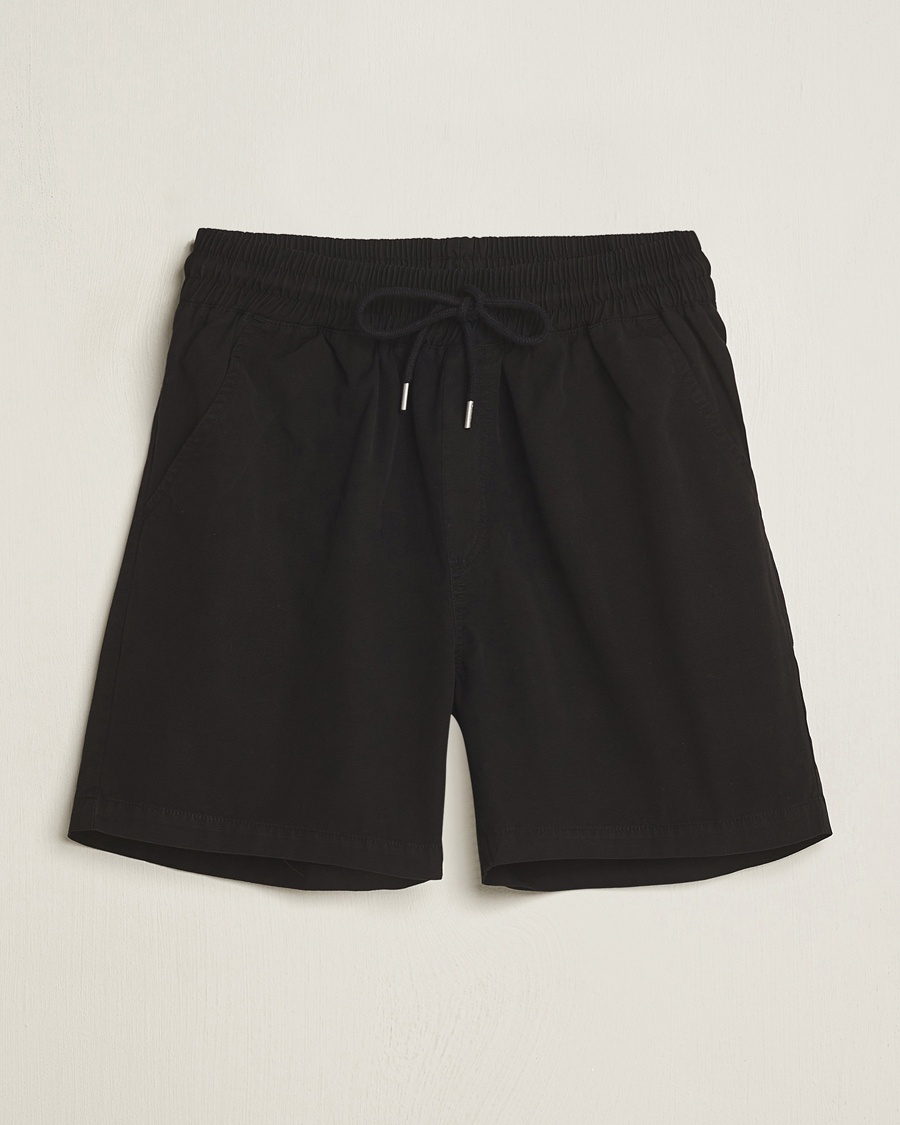 Herren | Drawstringshorts | Colorful Standard | Classic Organic Twill Drawstring Shorts Deep Black
