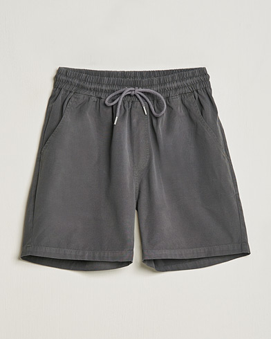 Herren | Shorts | Colorful Standard | Classic Organic Twill Drawstring Shorts Lava Grey
