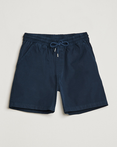 Herren |  | Colorful Standard | Classic Organic Twill Drawstring Shorts Navy Blue