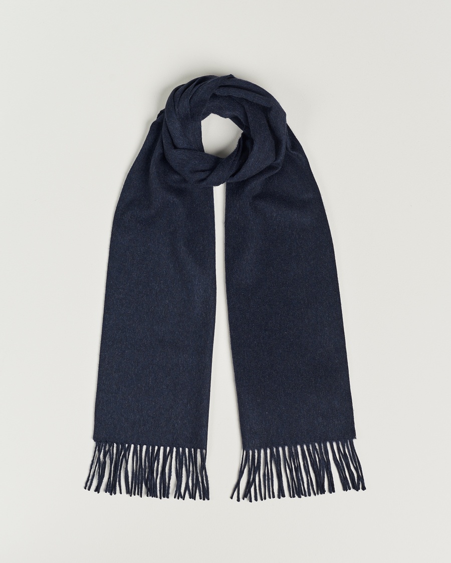 Piacenza Cashmere Cashmere Scarf Navy Melange – Blau