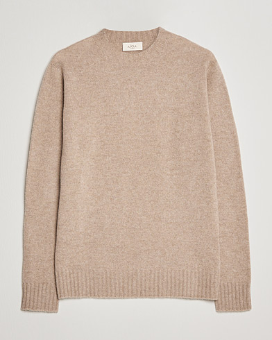 Herren | Italian Department | Altea | Wool/Cashmere Crew Neck Sweater Beige