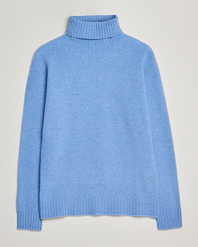 Herren | Rollkragenpullover | Altea | Wool/Cashmere Turtleneck Sweater Light Blue