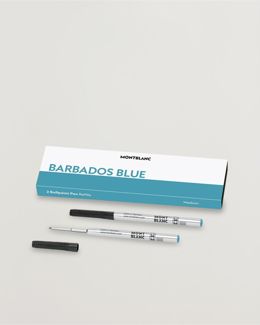 Montblanc 2 Ballpoint Pen Refills Barbados Blue – Blau