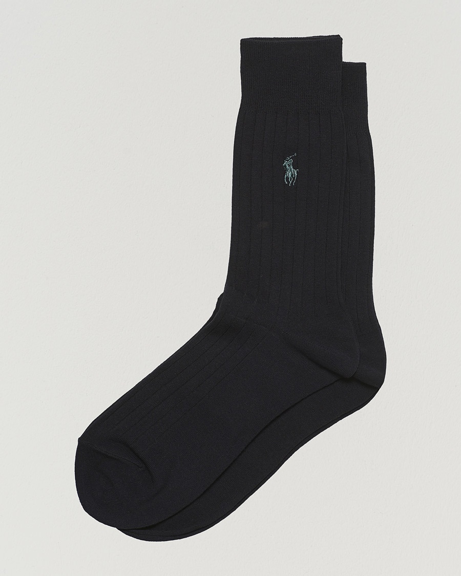 Polo Ralph Lauren 2-Pack Egyptian Cotton Socks Black – Schwarz