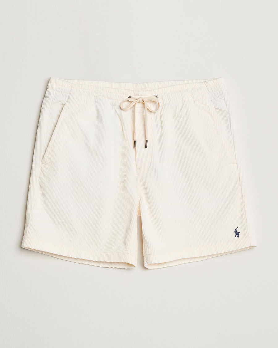 Polo Ralph Lauren Prepster Corduroy Drawstring Shorts Warm White – Weiß