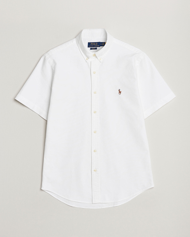 Herren | Kurzarmhemden | Polo Ralph Lauren | Slim Fit Oxford Short Sleeve Shirt White