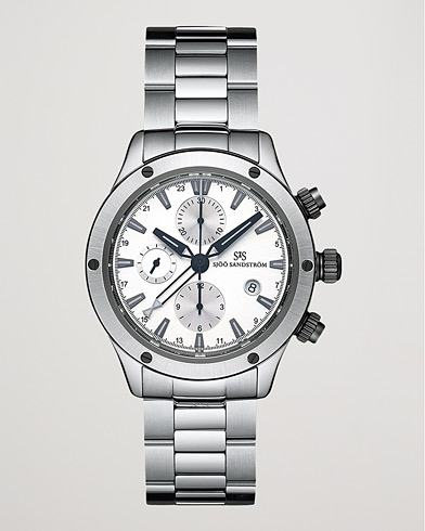 Herren | Fine watches | Sjöö Sandström | UTC Extreme 44,2mm White and Stainless Steel