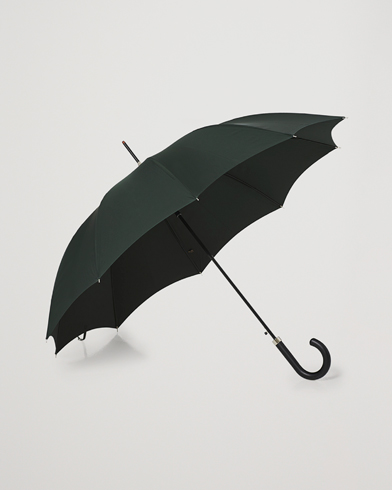 Herren | Stylisch im Regen | Fox Umbrellas | Hardwood Automatic Umbrella Racing Green
