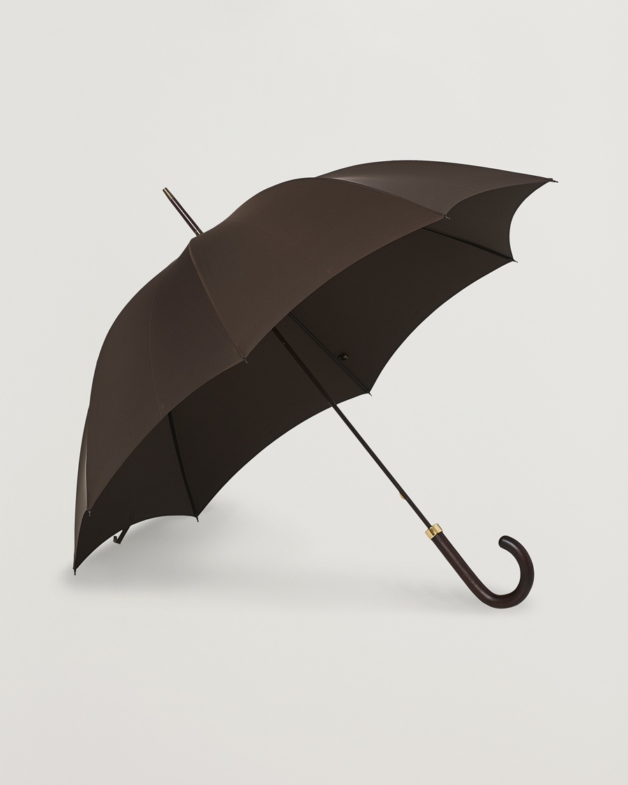 Fox Umbrellas Polished Hardwood Umbrella Brown – Braun