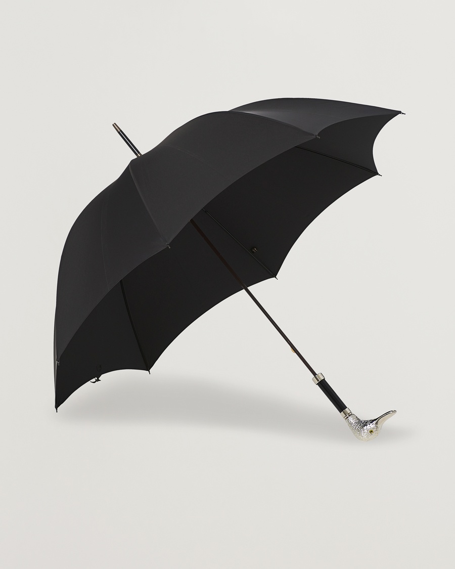 Fox Umbrellas Silver Duck Umbrella Black Black – Schwarz