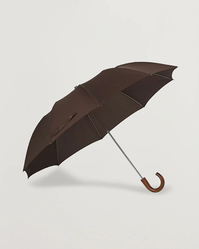 Herren | Stylisch im Regen | Fox Umbrellas | Telescopic Umbrella Brown