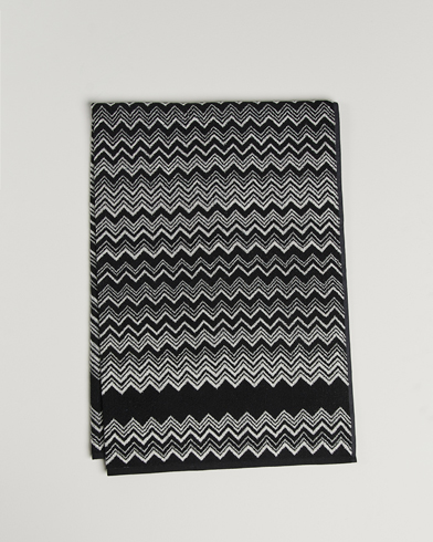 Herren | Handtücher | Missoni Home | Keith Bath Sheet 100x150 cm Black/White