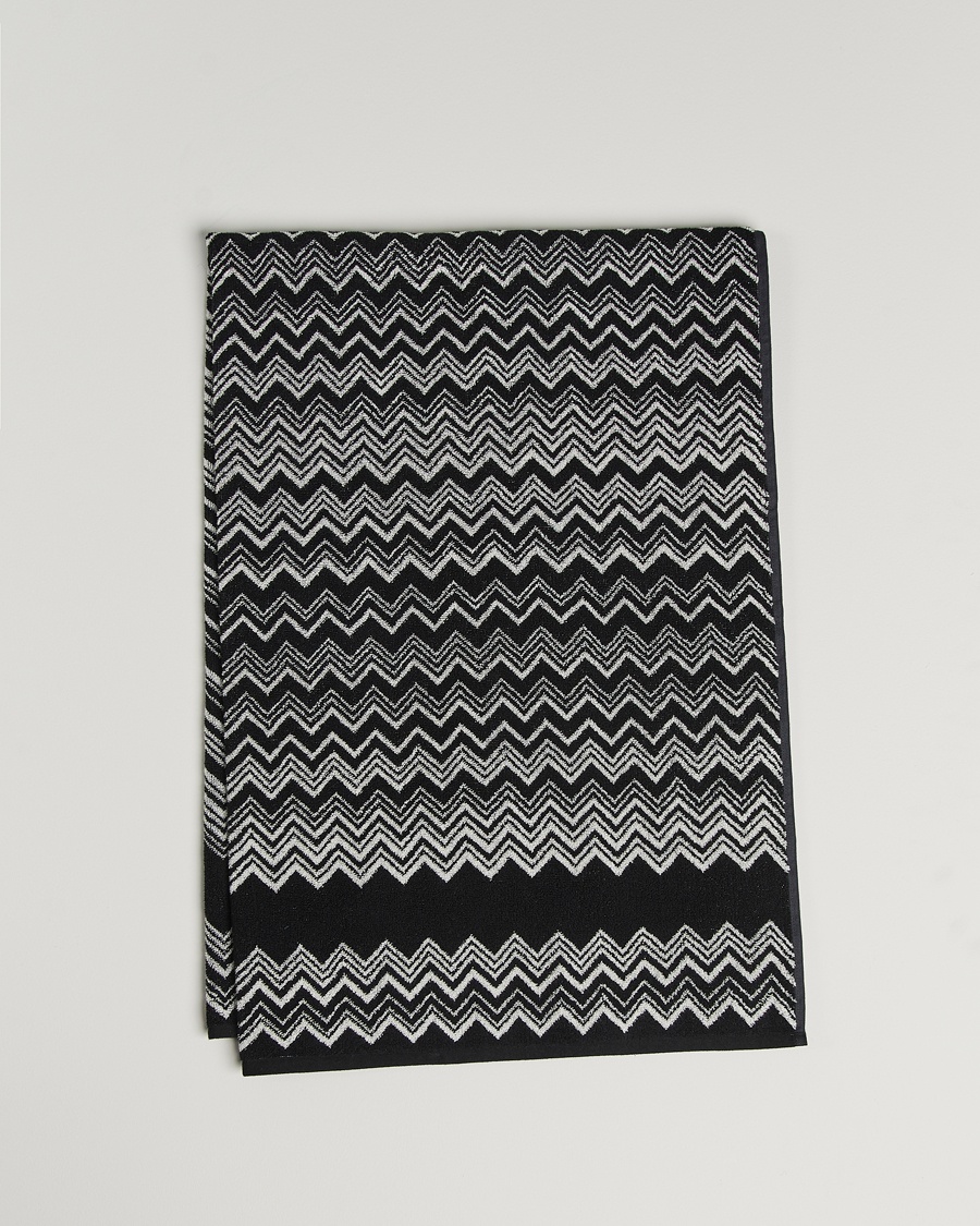Herren | Missoni Home | Missoni Home | Keith Bath Sheet 100x150 cm Black/White