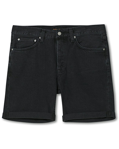 Herren | Nudie Jeans | Nudie Jeans | Josh Stretch Denim Shorts Black Water